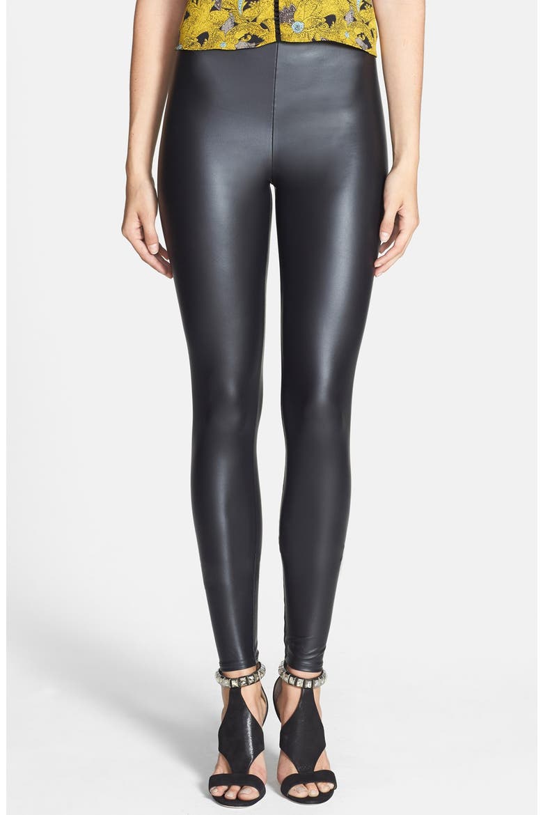 Seamed Leggings, Main, color, BLACK