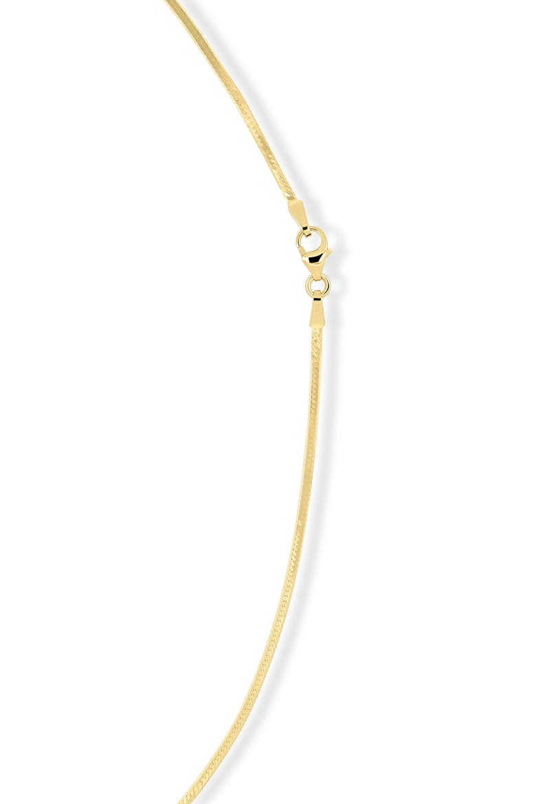 14K Gold 1mm Herringbone Chain Necklace, Alternate, color, 14K YELLOW GOLD