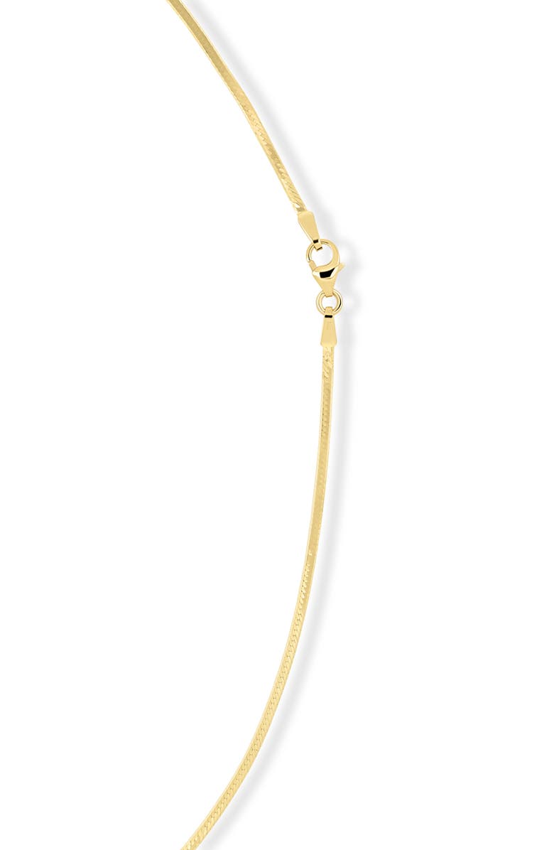 Bony Levy 14K Gold 1mm Herringbone Chain Necklace, Alternate, color, 14K Yellow Gold