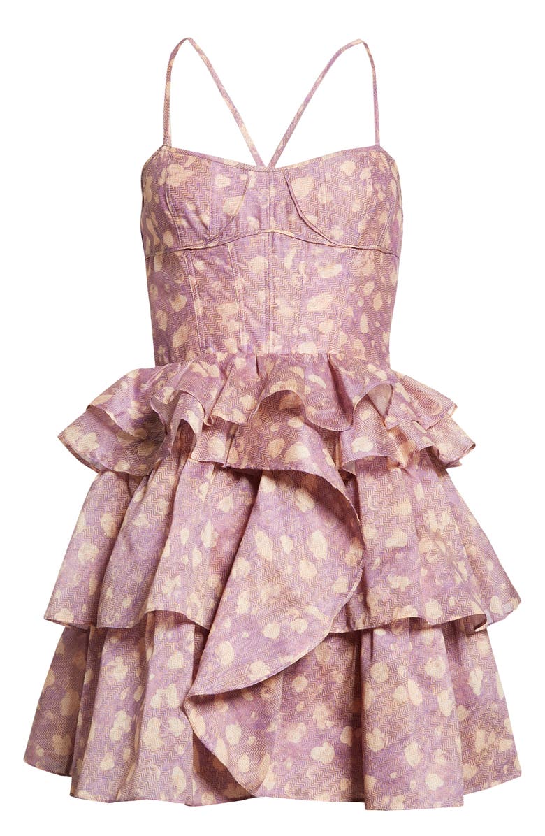 Ulla Johnson Celina Ruffle Cotton & Silk Dress, Alternate, color,