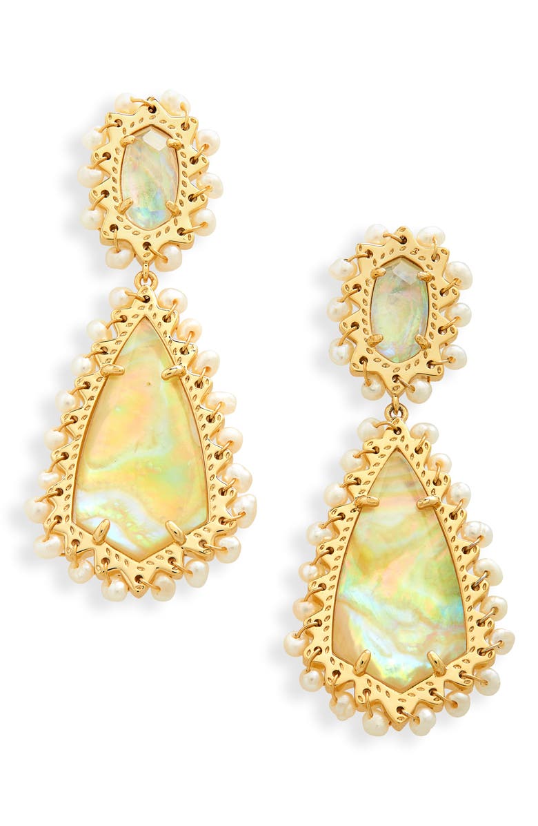 Kendra Scott Beaded Camry Drop Earrings, Main, color, 
