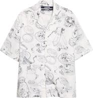 Jacquemus La Chemise Cocktail Print Camp Shirt