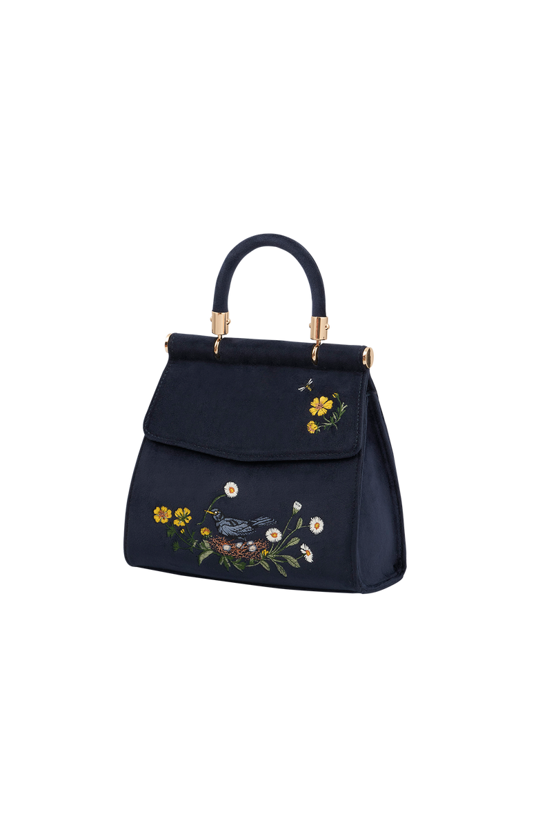 Fable England Blackbird Mini Top Handle Bag, Alternate, color, Navy