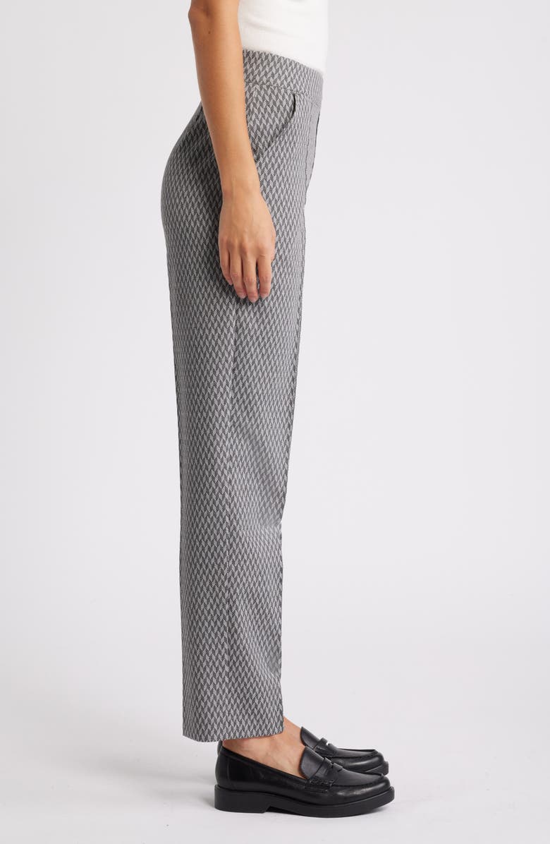 Hue Pintuck Pull-On Pants, Alternate, color, Grey Geo
