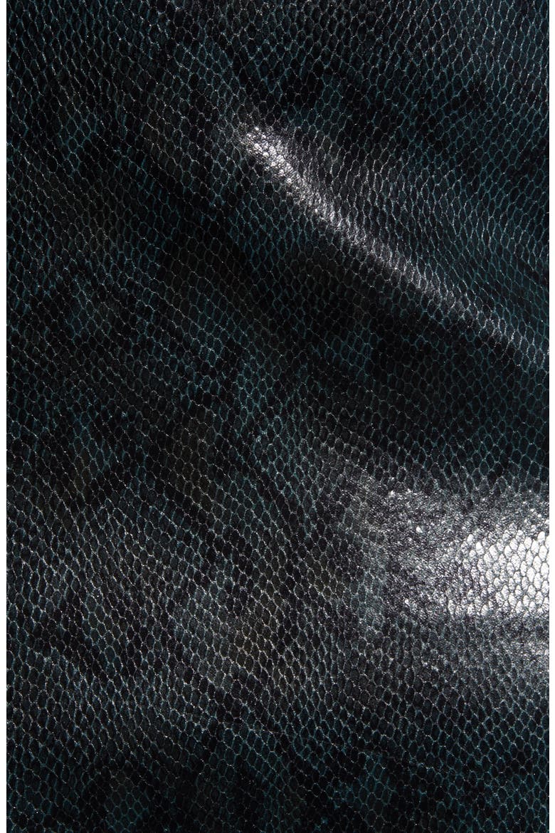 Faux Leather Miniskirt, Alternate, color, SLYTHERIN
