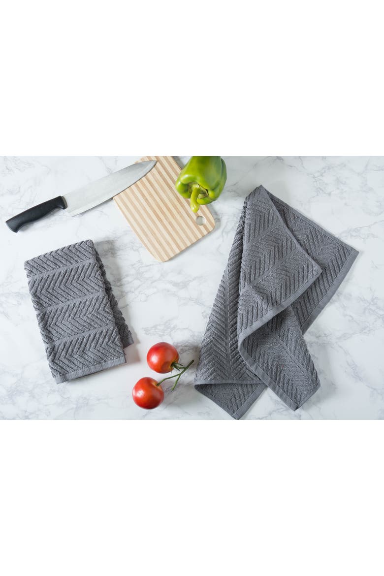 Chevron Luxury Bar Mop Set/4, Alternate, color, Gray
