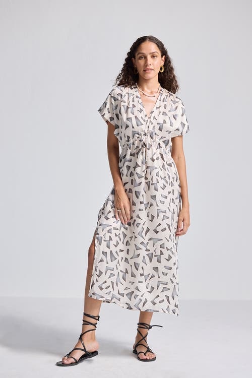 Reistor Gathered Maxi Dress In Mosaic