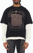 Cult of Individuality Layered Long Sleeve Graphic Thermal Tee