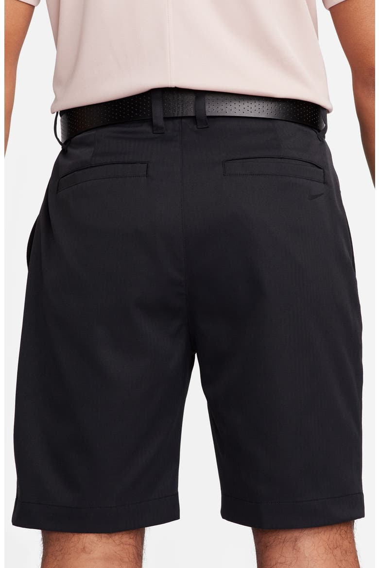 Dri-FIT 8-Inch Water Repellent Chino Golf Shorts, Alternate, color, 010 BLACK/BLACK