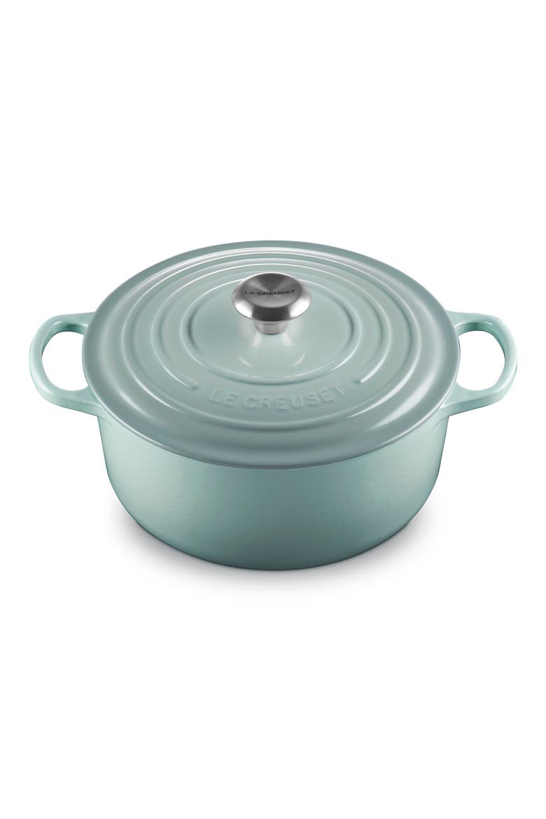 Signature 9-Piece Enameled Cast Iron Set, Alternate, color, SEA SALT