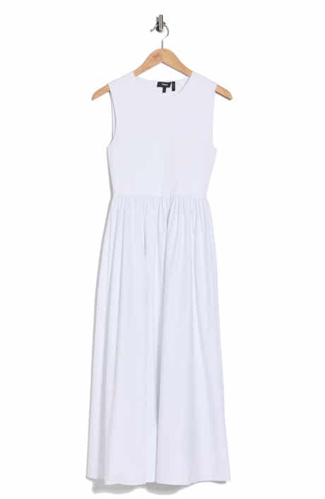 Theory Sleeveless Mixed Media Dress