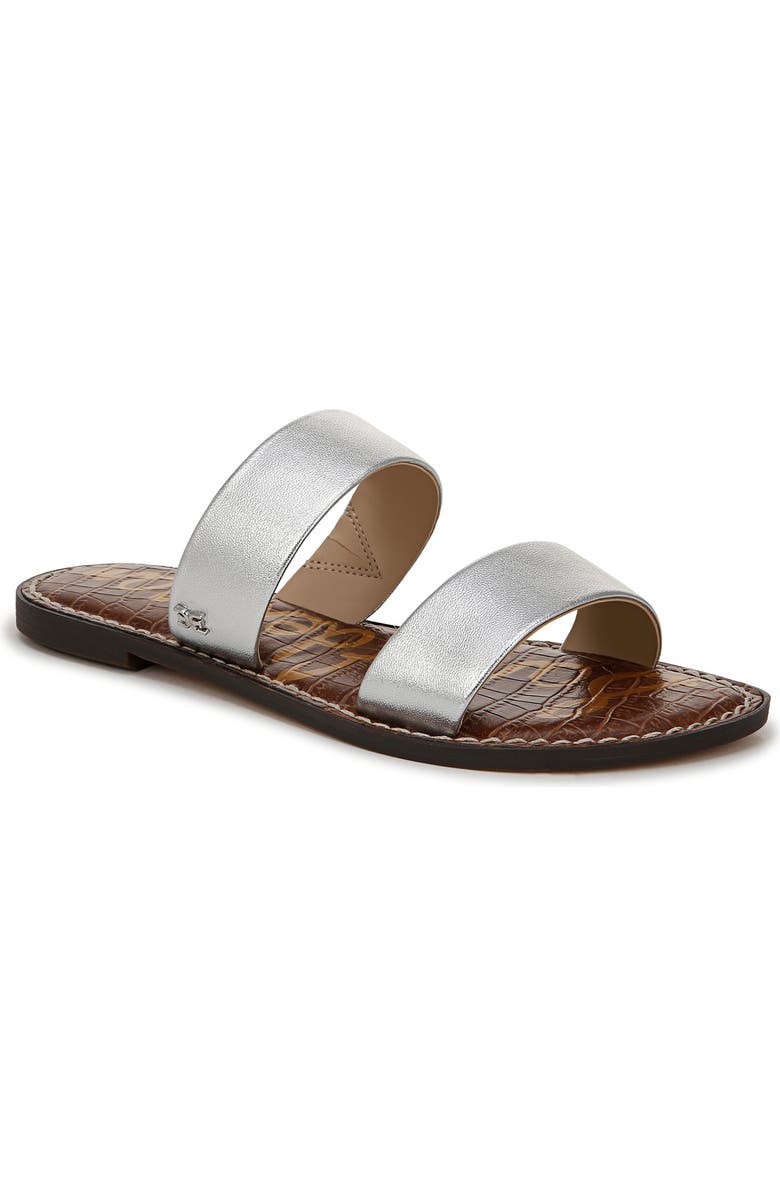 Sam Edelman Gala Slide Sandal, Main, color, Soft Silver