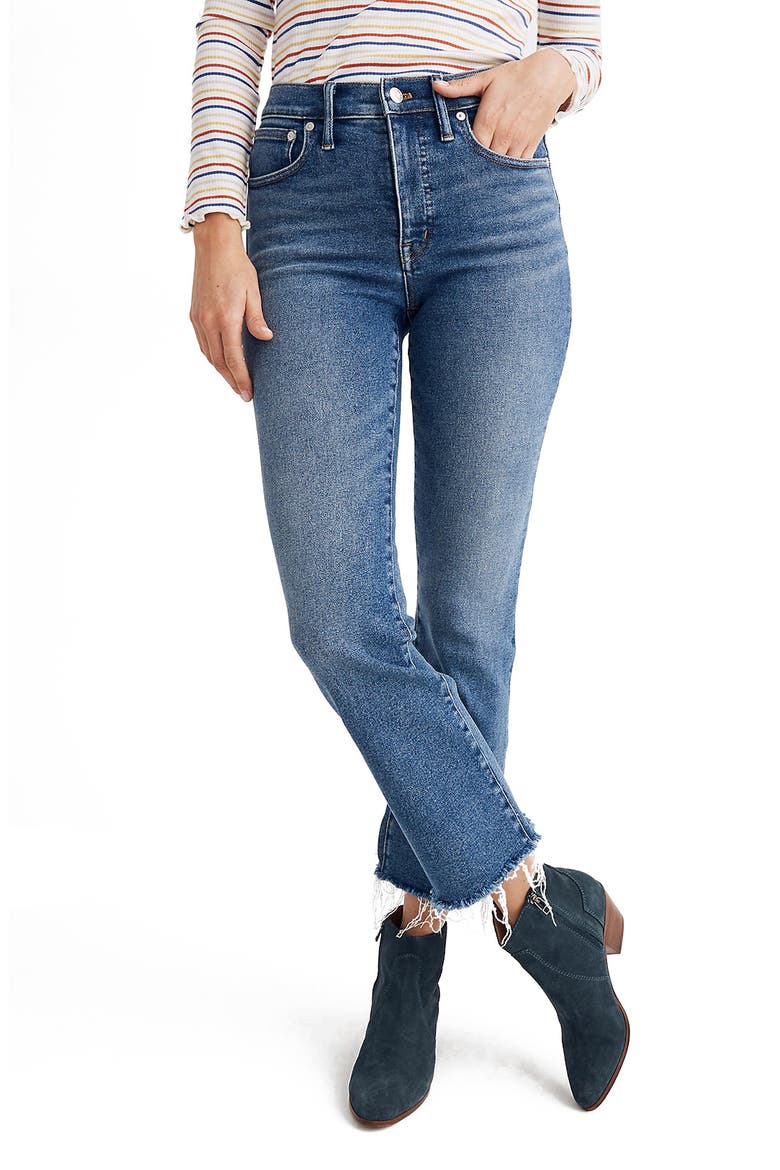 Cali High Waist Demi Boot Jeans, Main, color, FLEETWOOD WASH