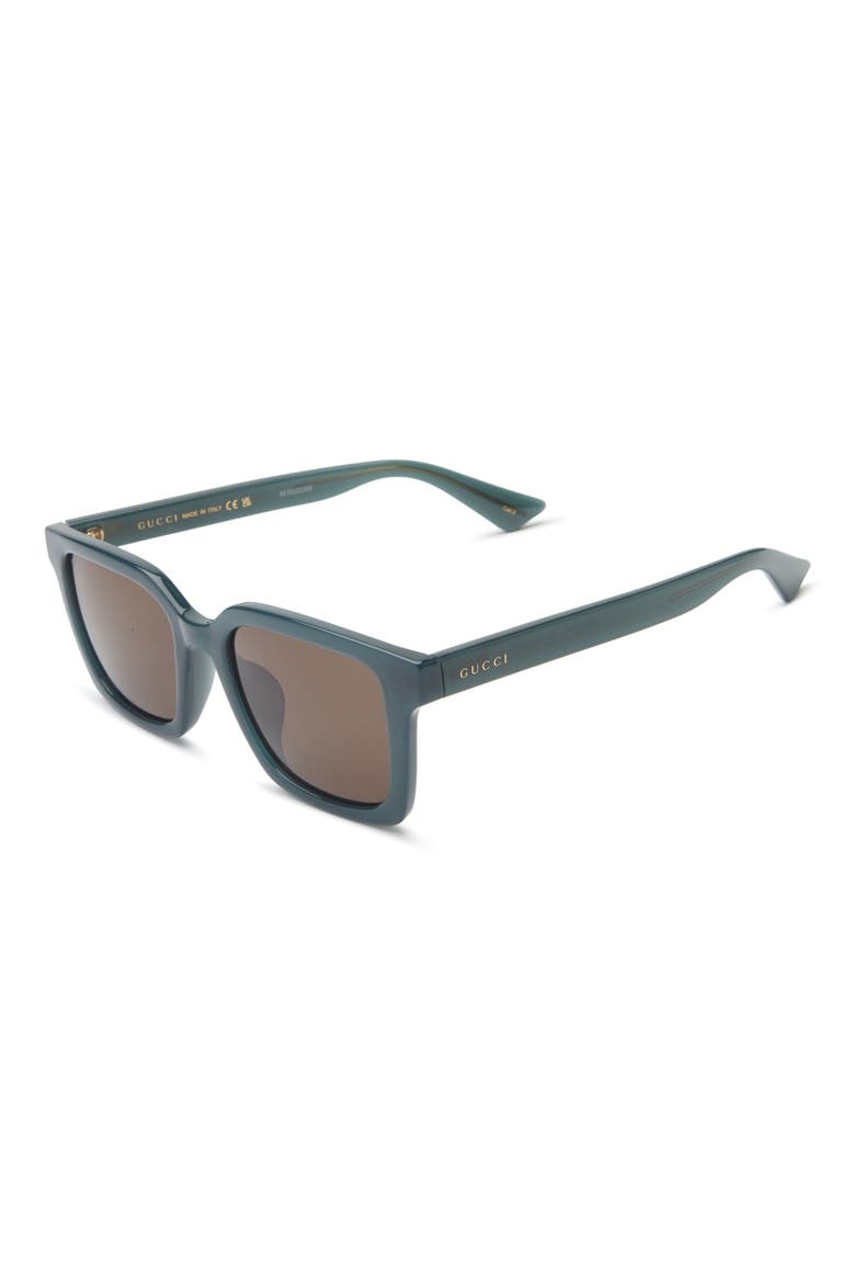 54mm Square Sunglasses, Alternate, color, BLUE BLUE BROWN