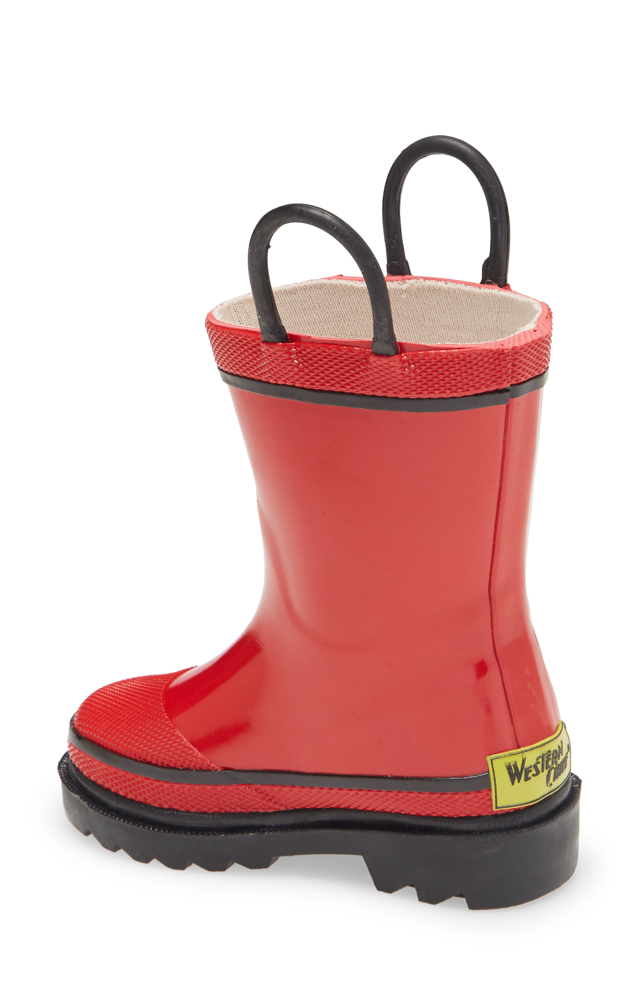 Western Chief Kids' Western Chief Fire Chief 2 Rain Boot, Alternate, color, Red