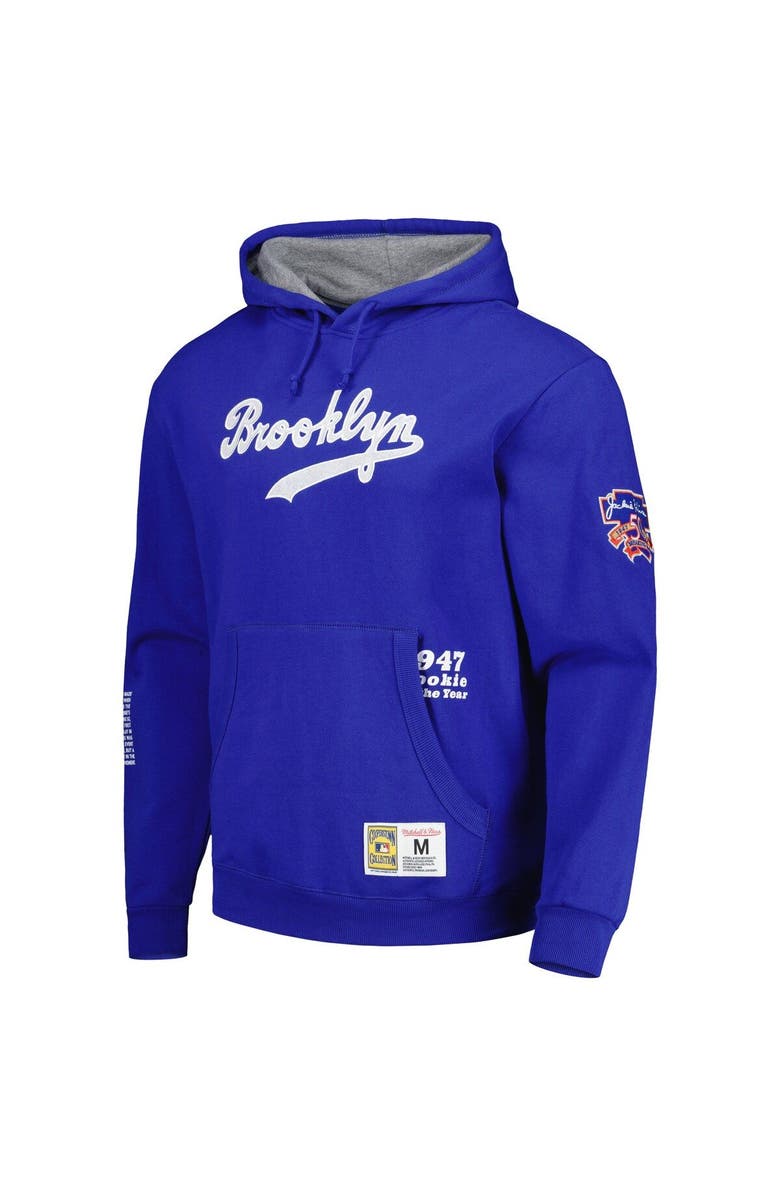 Mitchell & Ness Men's Mitchell & Ness Jackie Robinson Royal Brooklyn Dodgers Cooperstown Collection Legends Fleece Pullover Hoodie, Alternate, color, Royal
