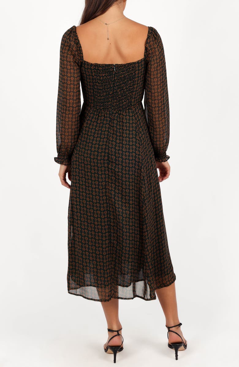 Petal & Pup Ettie Long Sleeve Midi Dress, Alternate, color, 