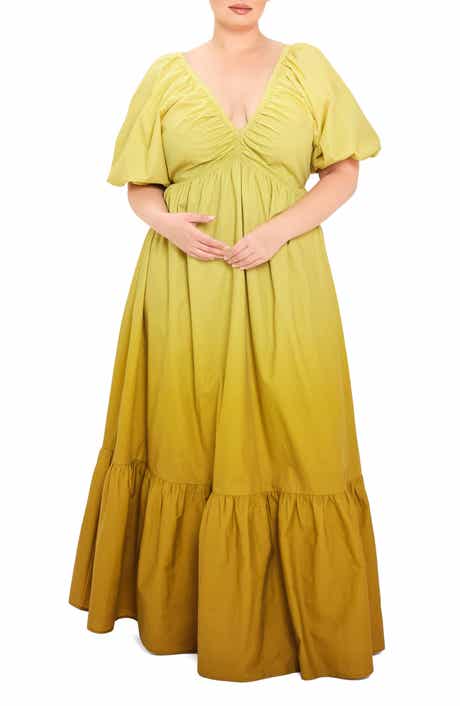 Ombré Cotton Maxi Dress