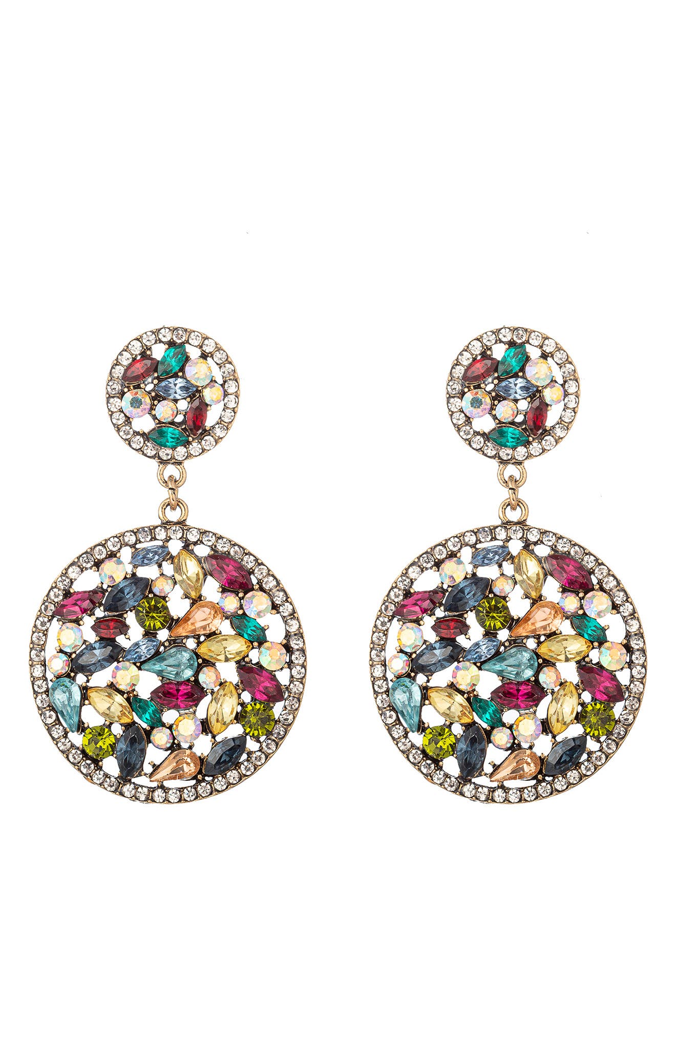 Polar Crystal Statement Earrings