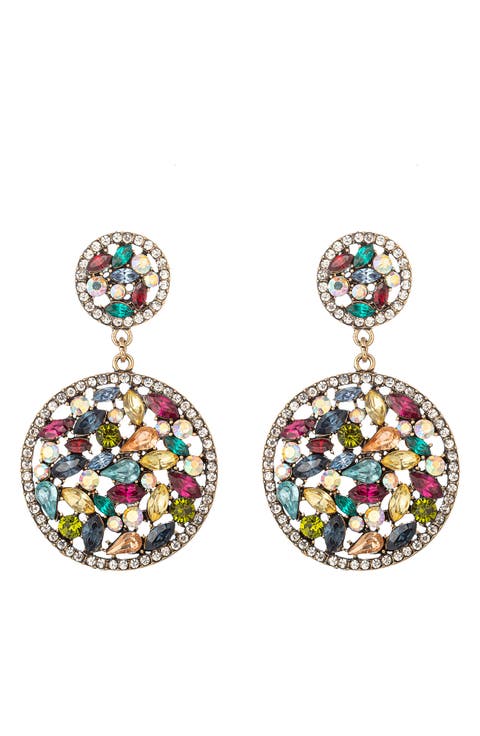 Polar Crystal Statement Earrings