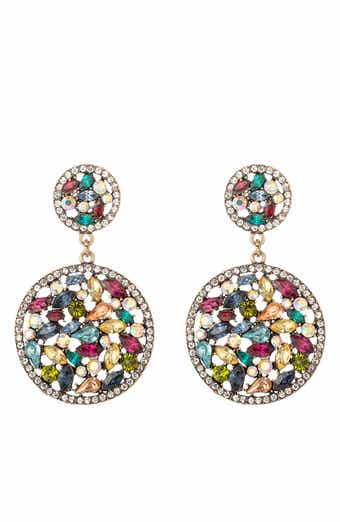 Polar Crystal Statement Earrings