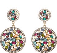 EYE CANDY LOS ANGELES Polar Crystal Statement Earrings