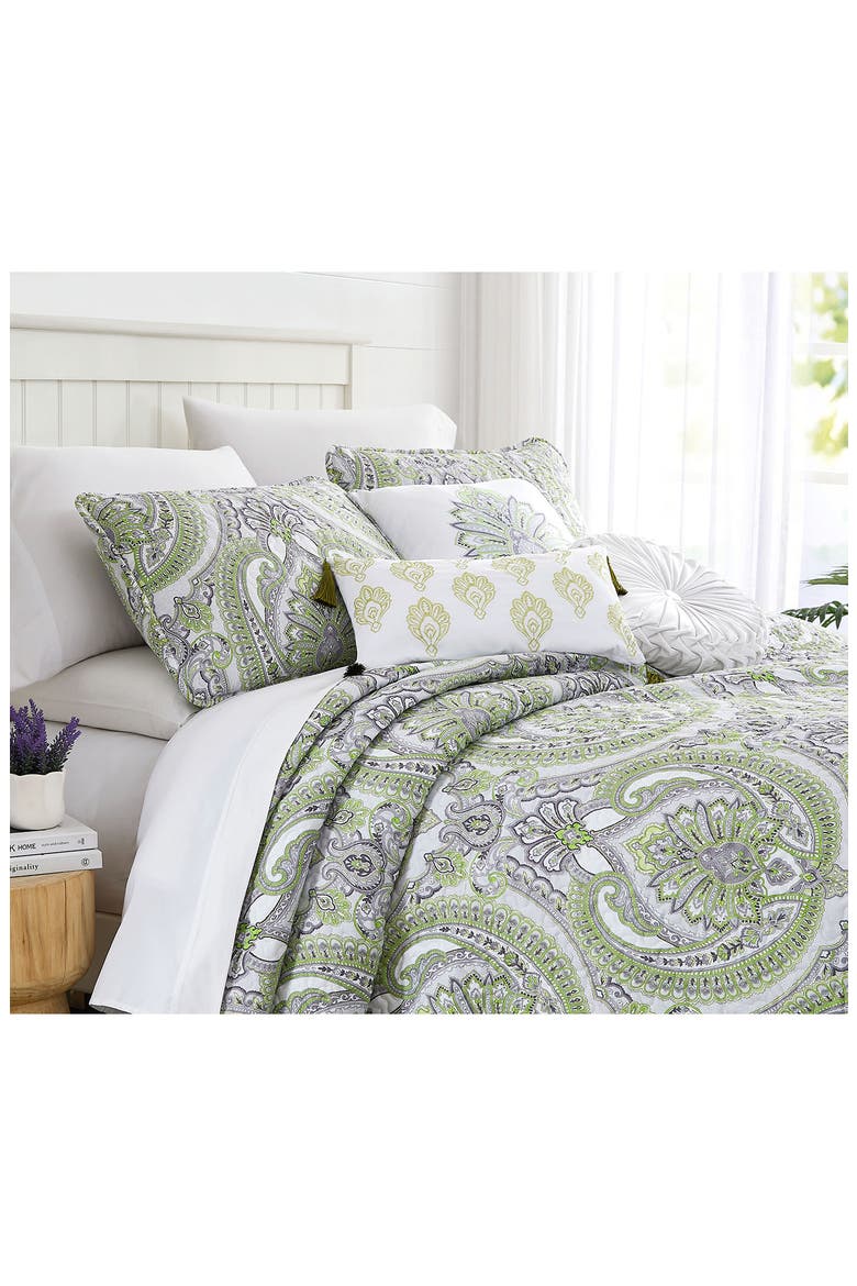 Pure Melody Quilt Bedding Set, Alternate, color, GREEN