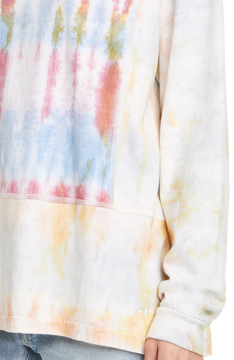 John Elliott Reconstructed Tie Dye Long Sleeve T-Shirt, Alternate, color,