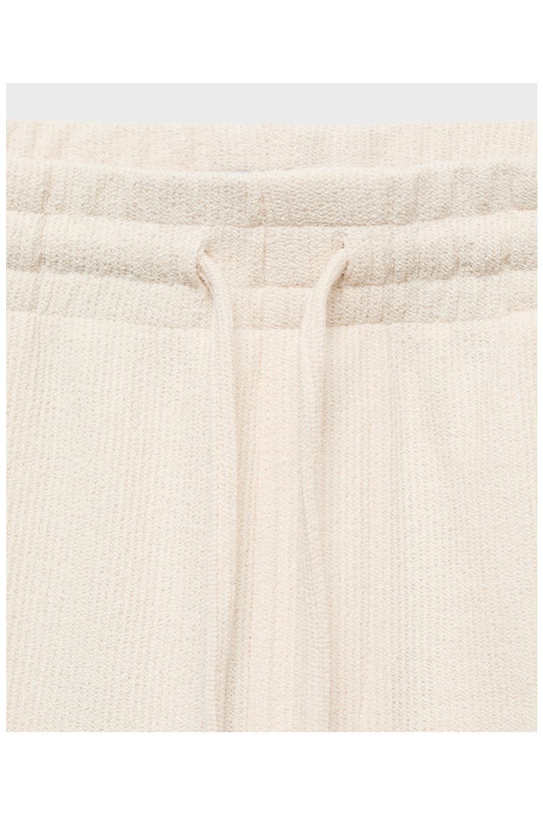 Textured Drawstring Shorts, Alternate, color, ECRU