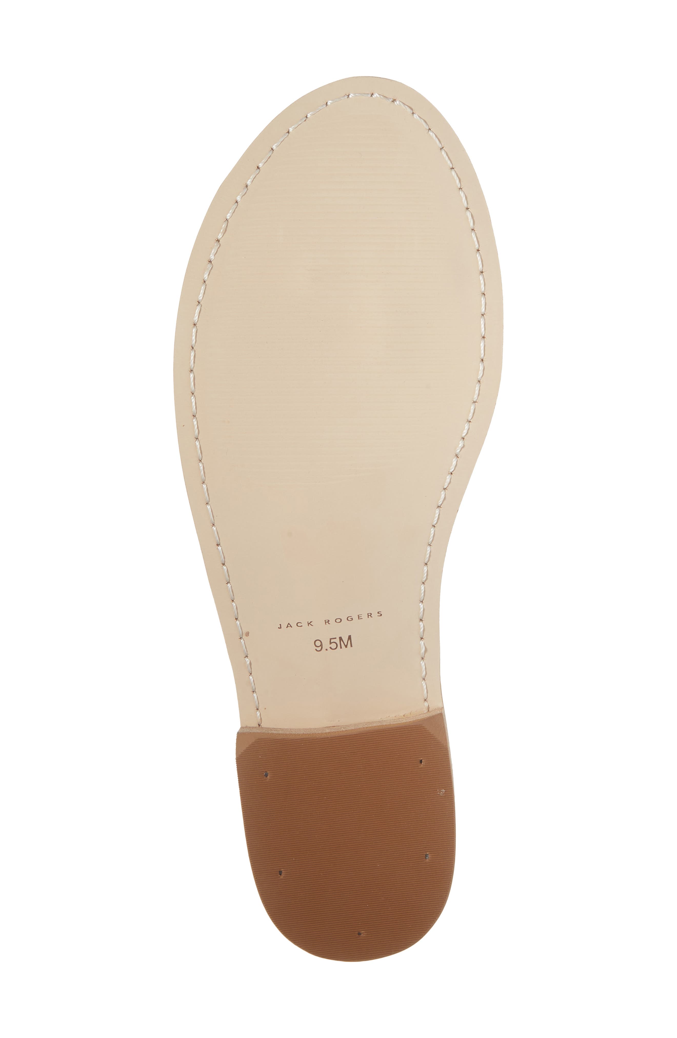 Jack Rogers Jacks Flat Leather Sandal, Alternate, color, Olive