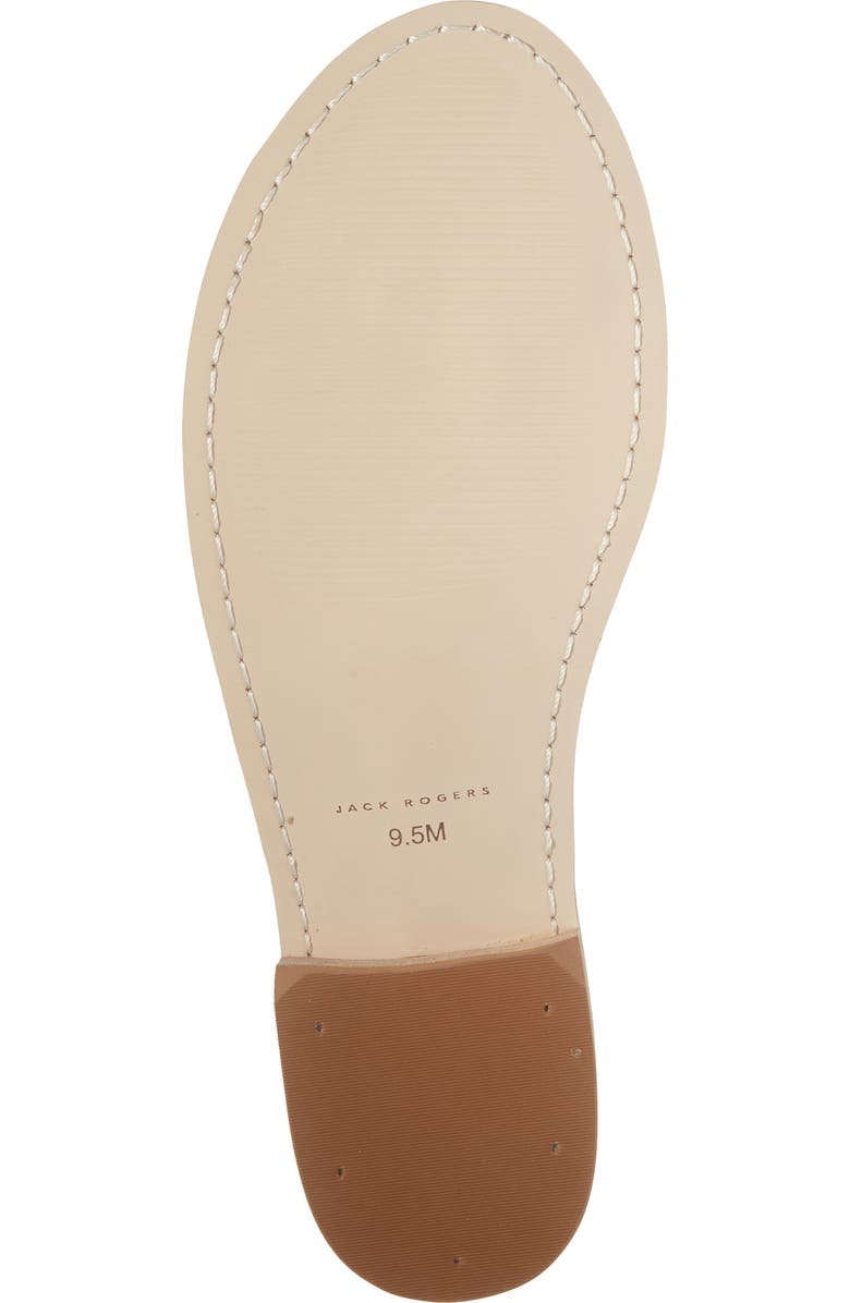 Jack Rogers Jacks Flat Leather Sandal, Alternate, color, Olive