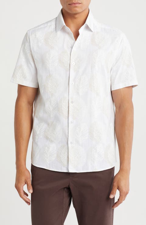Antonio Short Sleeve Cotton Button-Up Shirt