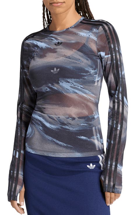 AOP Long Sleeve Mesh T-Shirt