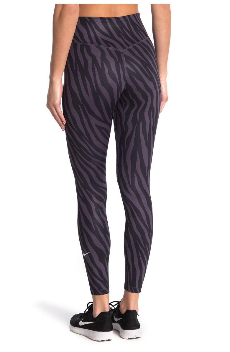 Nike One Icon Clash 7/8 Printed Leggings, Alternate, color, 