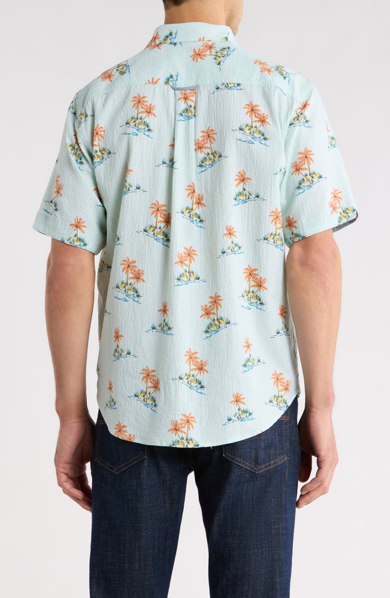 Tommy Bahama Nova Wave Island Hop Short Sleeve Seersucker Button-Up Shirt, Alternate, color, Pale Opal