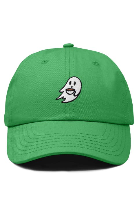 Coffee Ghost Embroidered Hat