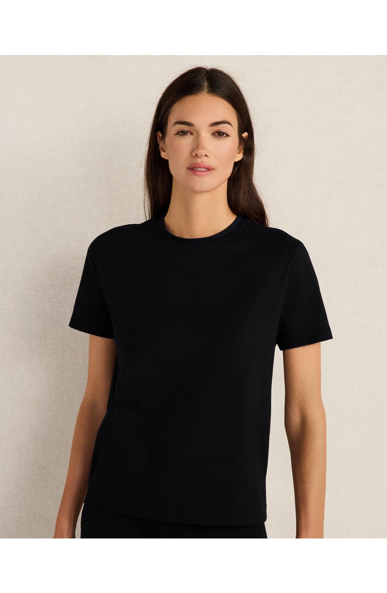 Haven Well Within Pima Cotton Short Sleeve Tee, Main, color, Black