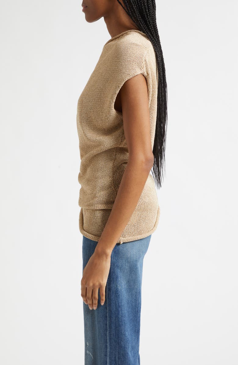 A.L.C. Joni Asymmetric Knit Top, Alternate, color, Light Brown