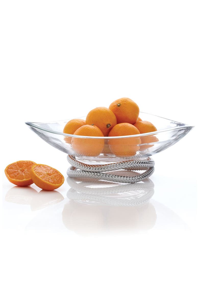 'Braid' Centerpiece Bowl, Alternate, color, SILVER