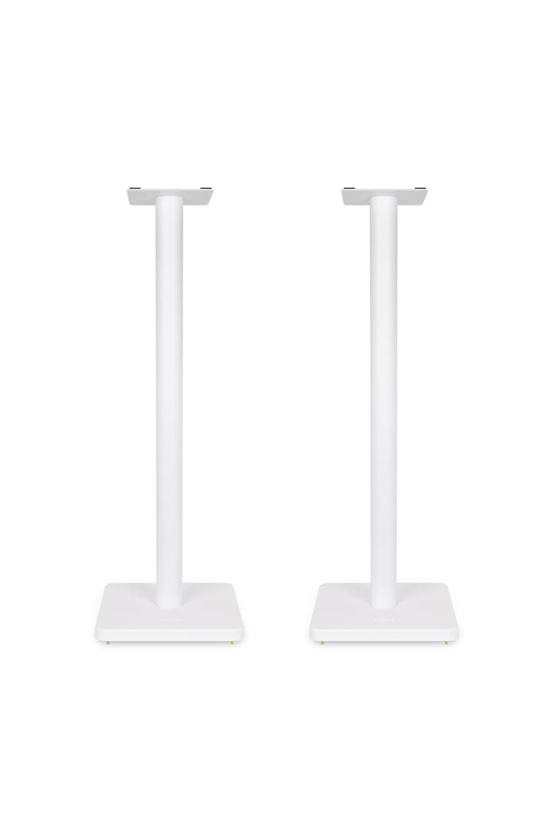 Speaker Stands for Surround Sound & Bookshelf Speakers Square Base/Pair, Main, color, Matte White
