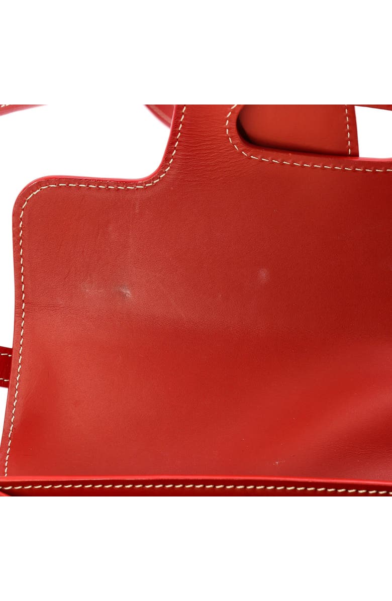 Pre-Owned Goyard Saigon Top Handle Bag Coated Canvas with Leather PM, Alternate, color, Red