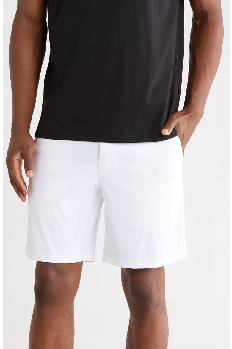 Essential Tech Chino Shorts, Main, color, WHITE