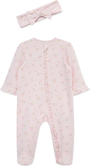 Rosebud Footie & Headband Set