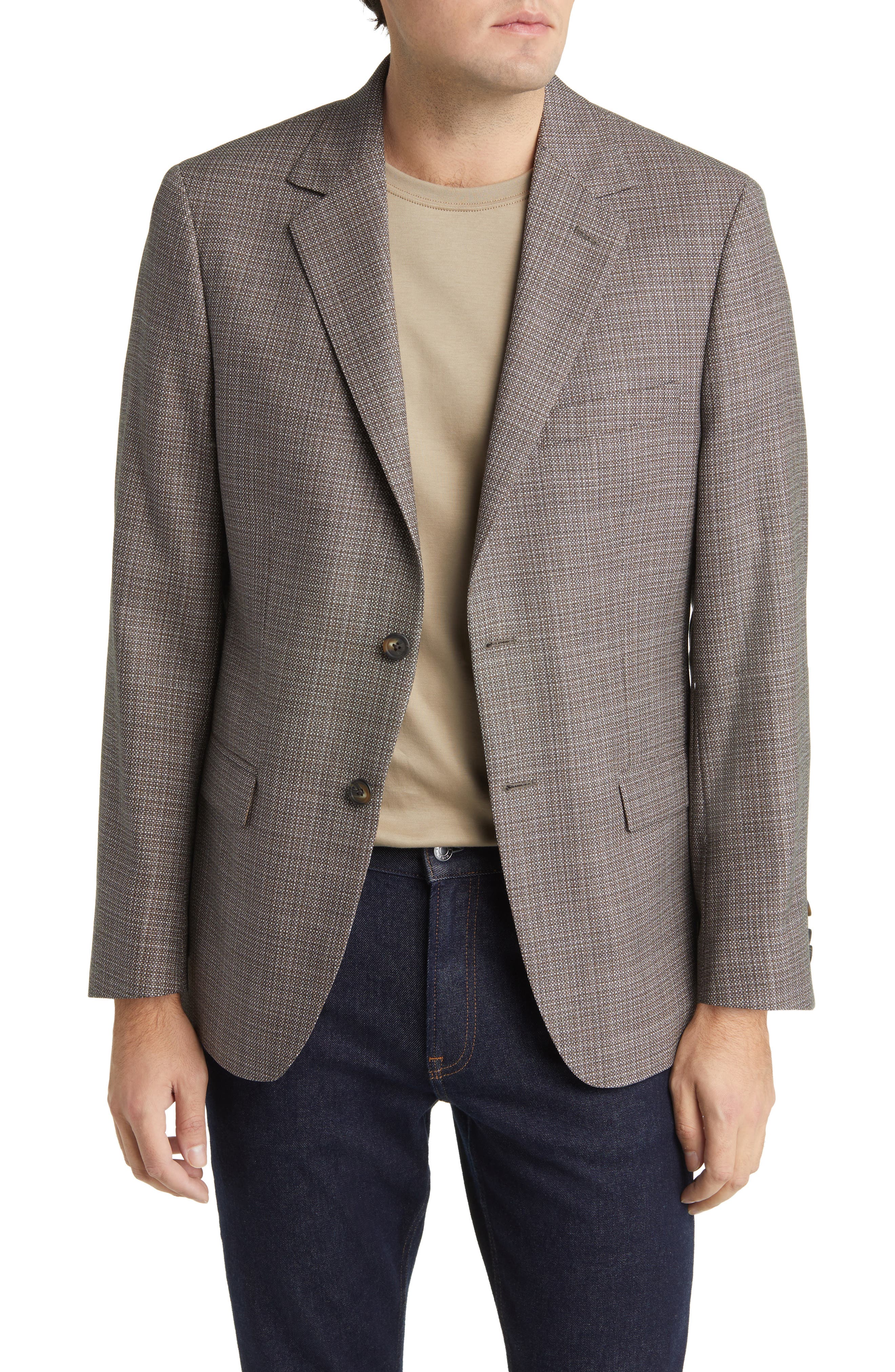 Plaid Wool Sport Coat