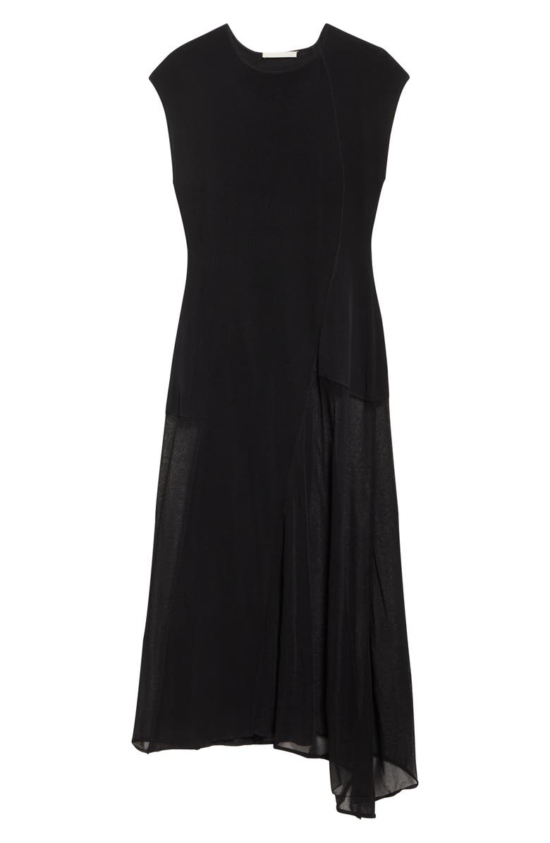 Jason Wu Collection Seamed Asymmetric Dress, Alternate, color, Black