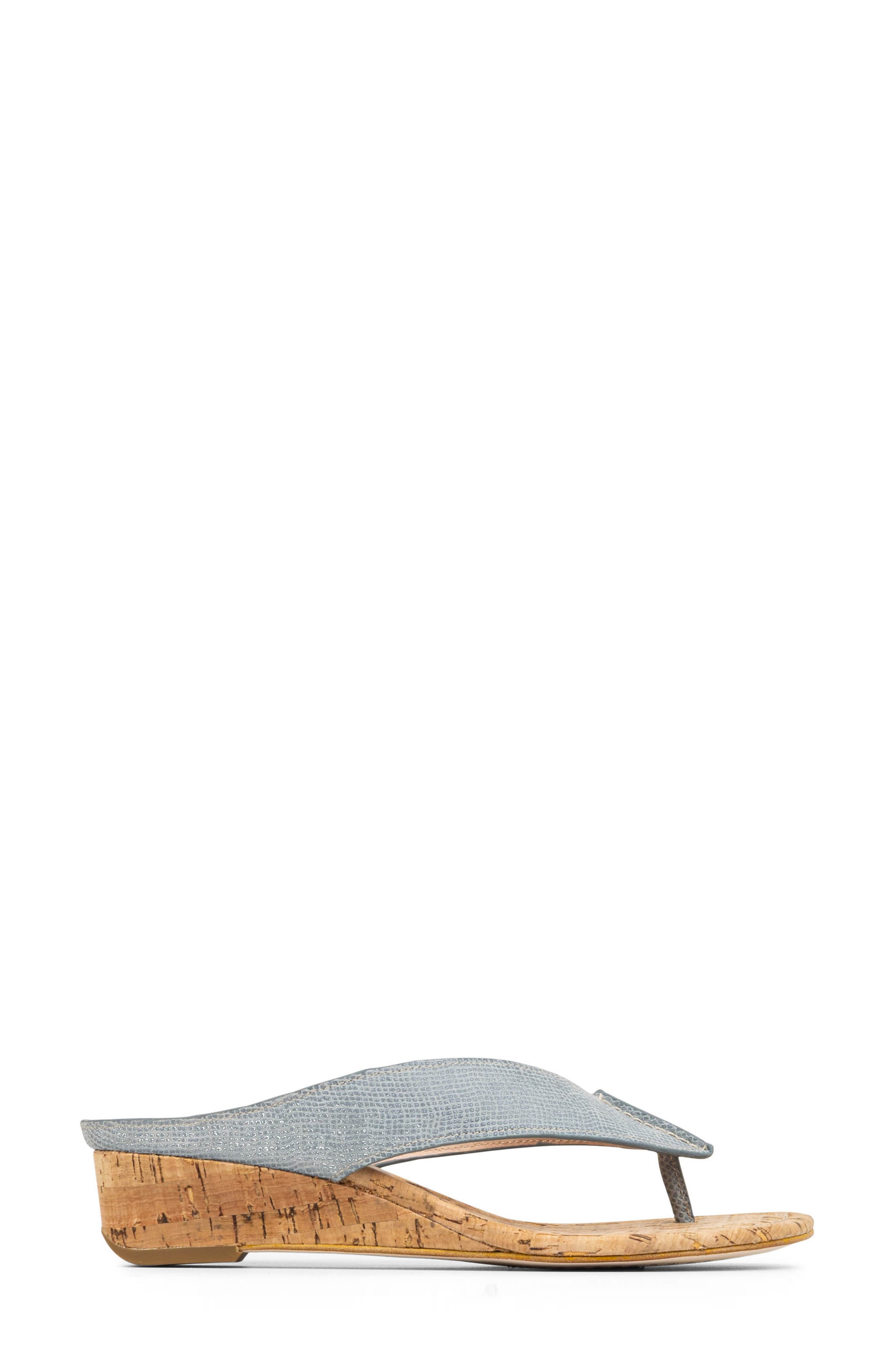 Vylette Wedge Flip Flop, Alternate, color, CLOUD GRAY