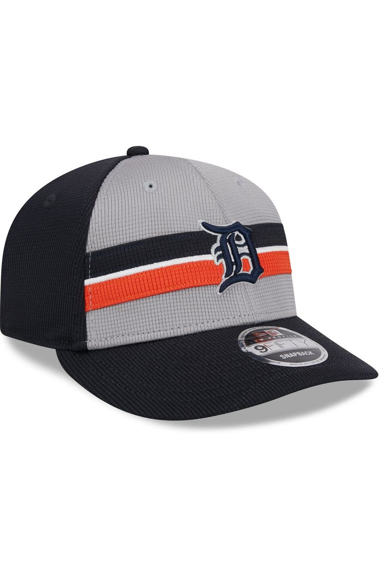 New Era Men's New Era Gray Detroit Tigers 2024 Batting Practice Low Profile 9FIFTY Snapback Hat, Alternate, color,