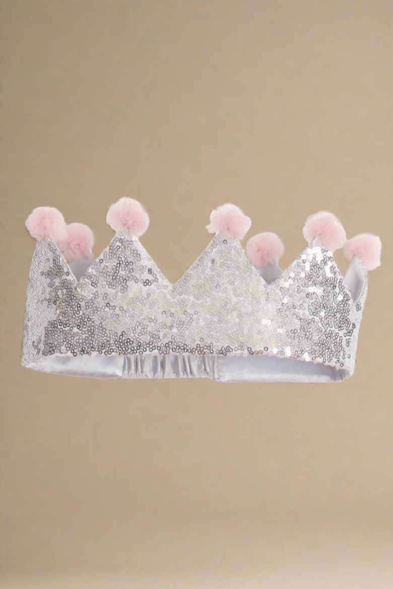 Pink & Silver Crown for Girls, Alternate, color, Pink