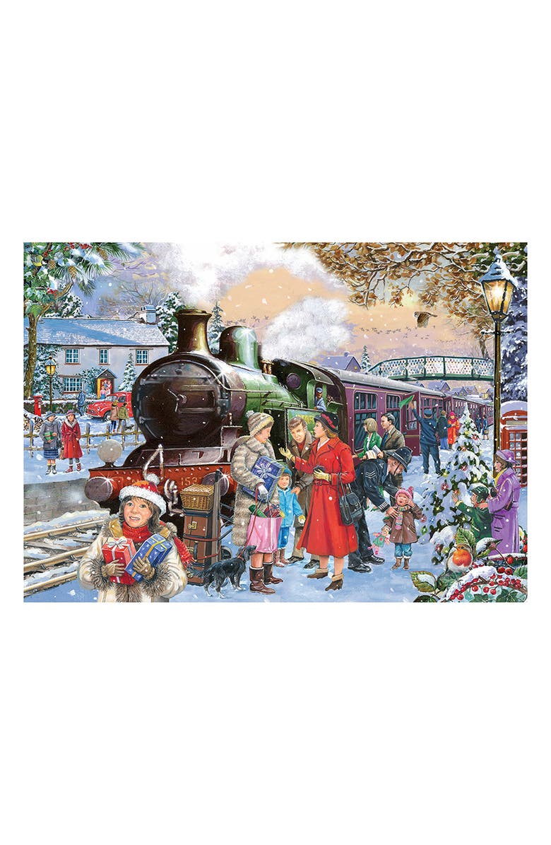 The House of Puzzles Home for Christmas Big 500-Piece Jigsaw Puzzle, Alternate, color, 