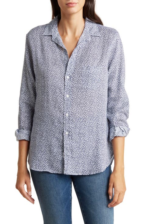 売れ筋商品|||チャータークラブ カットソー トップス レディース Petite 100% Linen Button-Front Shirt, Created for Macy's Bright White Charter Club Petite 100% Linen Button-Front Shirt, Created